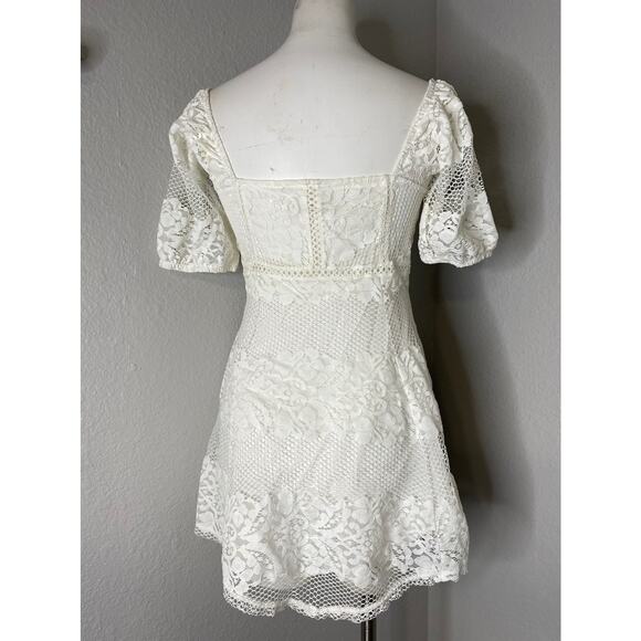 Free People Be Your Baby White Lace Babydoll Dress - Picture 8 of 13